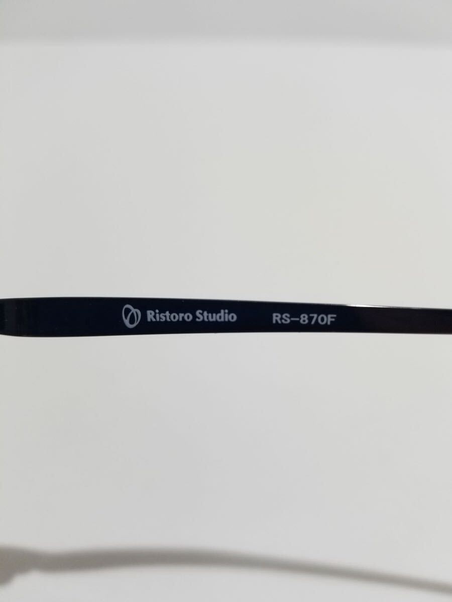 未使用 眼鏡 メガネフレーム Ristoro Studio RS-870F フルリム チタンフレーム 国産 日本製 MADE IN JAPAN 46口21-138 E-1_画像9