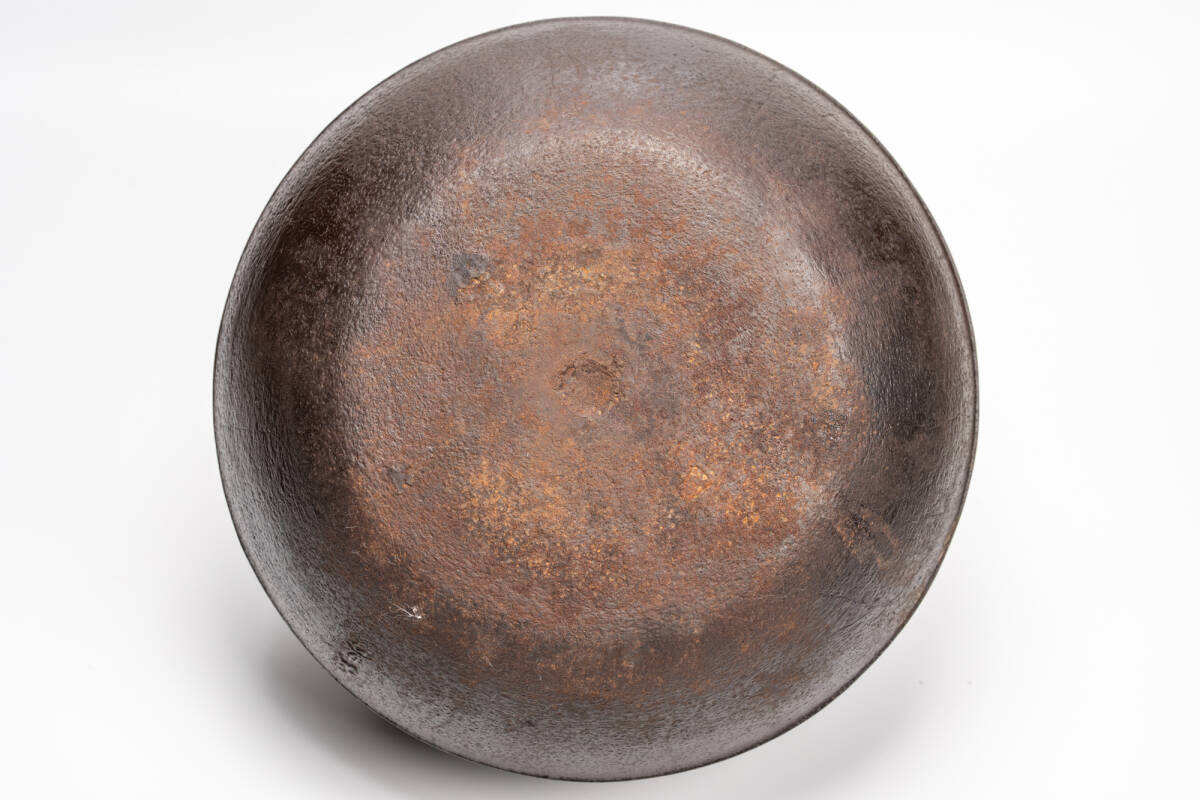 人間国宝 高橋敬典作 常磐釜 唐松地紋 (茶道具・釜）風炉釜 共箱