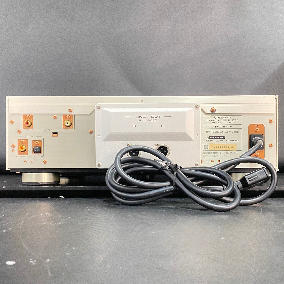 【 J 】7405 PIONEER PD-T07 CDデッキ パイオニア