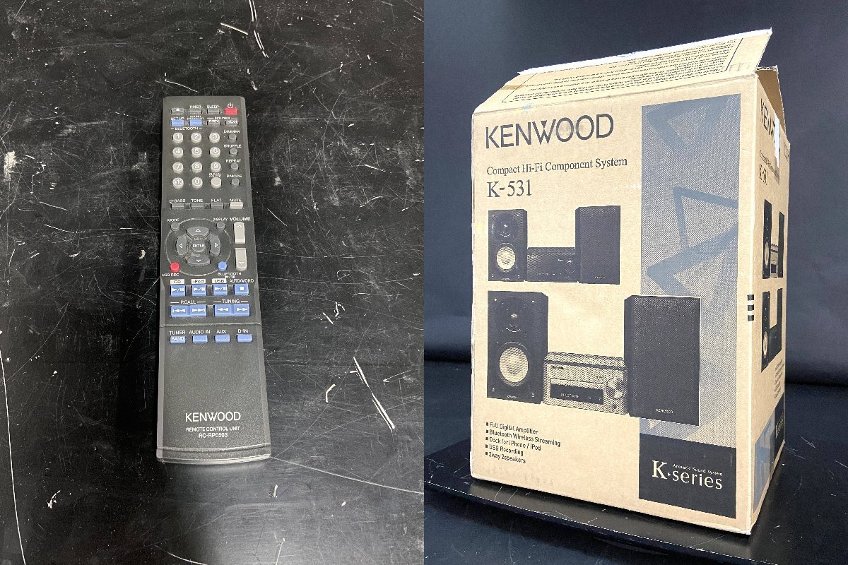 【 B 】7235 KENWOOD LS-K531-S/R-K-531 CDレシーバー スピーカー ケンウッド