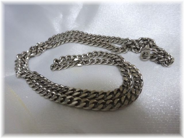プラチナ/Pt850/喜平ネックレス/チェーン/総重量20g/40㎝/メンズ　レディース　ユニセックス/アクセサリー