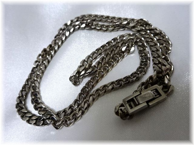 プラチナ/PtGC 刻印/JAPAN MADE/日本制/喜平ネックレス/ゲルマニウム？チェーン/総重量27g/約55㎝/メンズ/レディース/アクセサリー