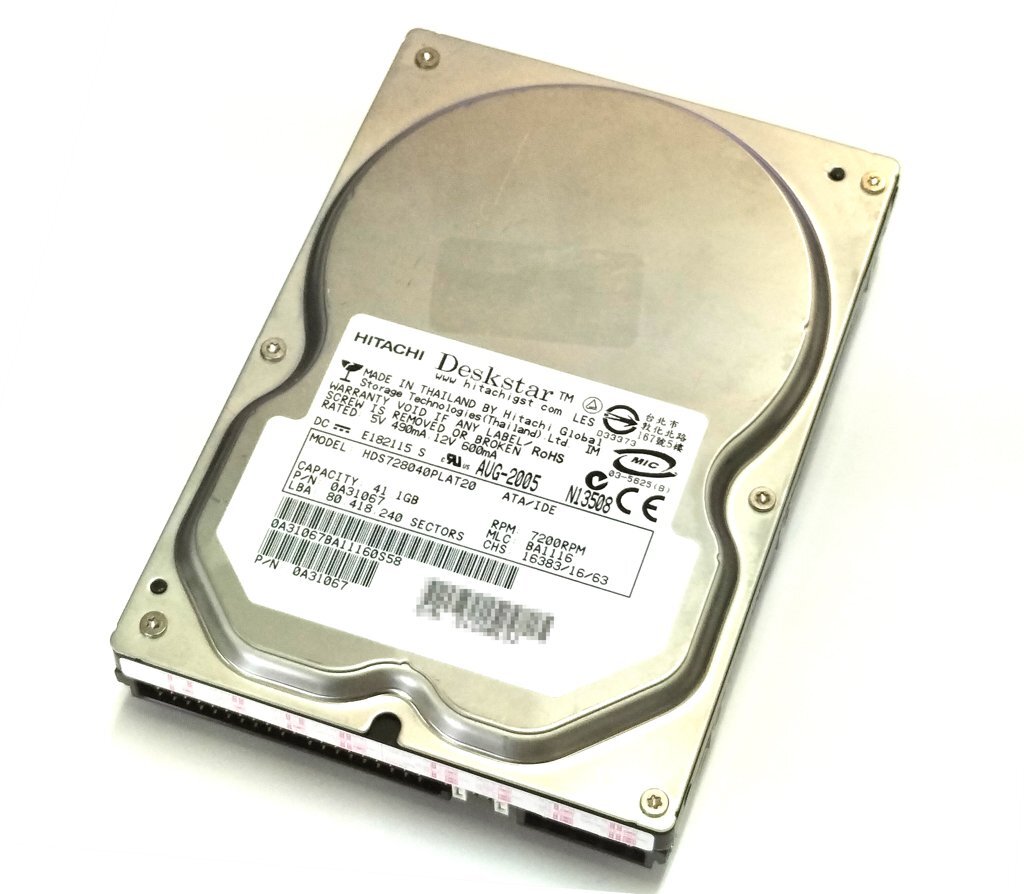 【稼働27259H】HGST HDS728040PLAT20 40GB Ultra ATA100 7200rpm BE3J_画像1