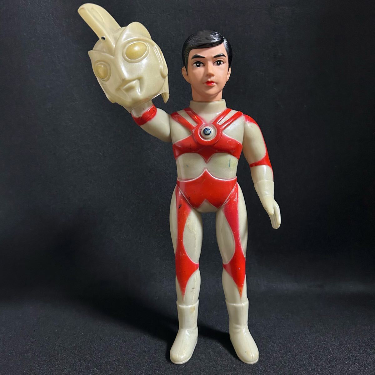 極美品 当時物 ブルマァク ウルトラマンエース 面取れ ソフビ マルサン i-img1200x1200-
