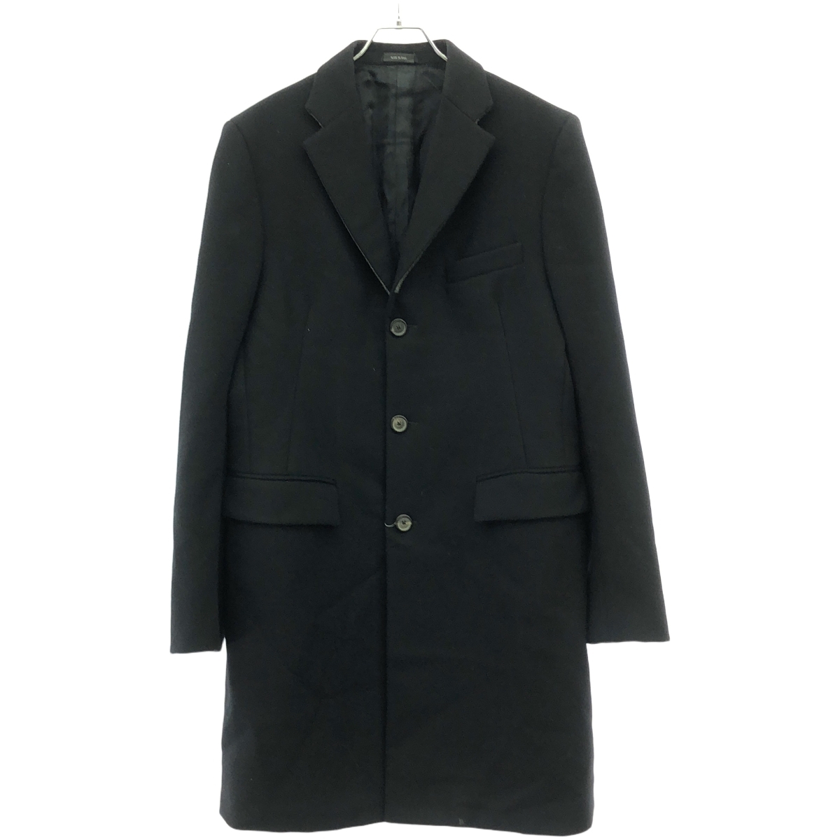 JIL SANDER ジルサンダー by RAF SIMONS 11AW ウールメルトンチェスターコート ブラック 48 ITFBOFJHZG86