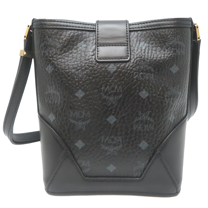 ［飯能本店］MCM エムシーエム ヴィセトス MWS 6APA10 BK001 ショルダーバッグ PVC ブラック系 レディース DH87277