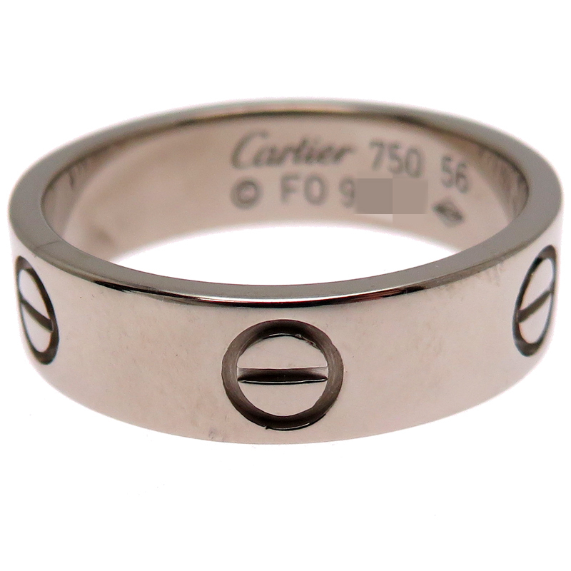 ［銀座店］CARTIER カルティエ #56 ラブ リング?指輪 750ホワイトゴールド 16號(hào) メンズ DH87189