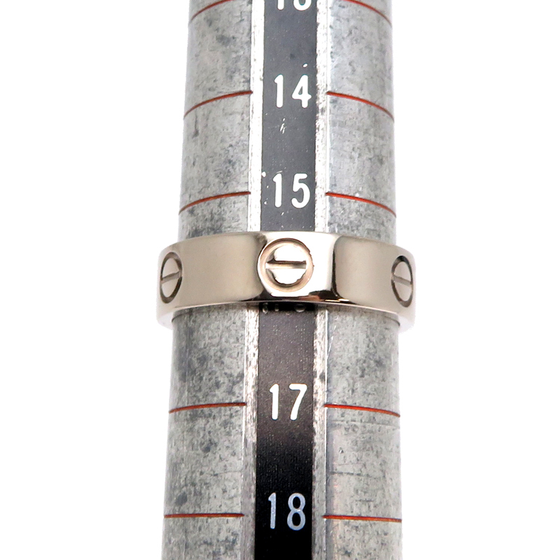 ［銀座店］CARTIER カルティエ #56 ラブ リング?指輪 750ホワイトゴールド 16號(hào) メンズ DH87189