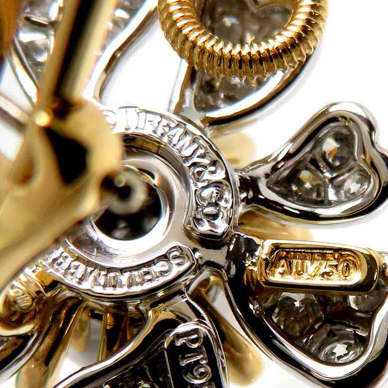 ［銀座店］TIFFANY&Co. ティファニー ジャン・シュランバージェ コーン&ペタル イヤリング 750イエローゴールド レディース DH78353_画像6