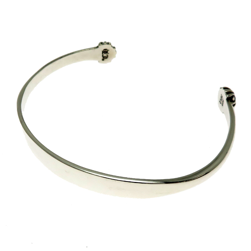 ［銀座店］CHROME HEARTS クロムハーツ インボイス付き SV925 CH プラス フラット バングル シルバー925 レディース?メンズ DH87352