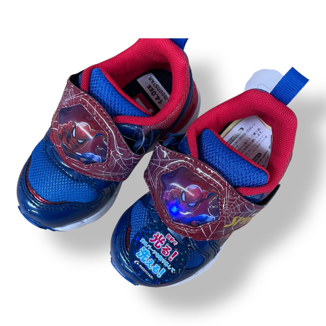 [ moon Star ] спортивные туфли MV015 boys темно-синий 14.0 cm 2E * правый. свет . нет 
