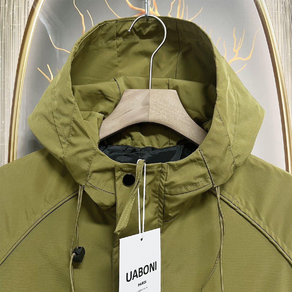 個(gè)性EU制＆定価6萬◆UABONI*Paris*ジャケット*ユアボニ*パリ発◆防風(fēng) 保溫 撥水加工 カジュアル アウター マウンテンパーカー 登山服 M/46
