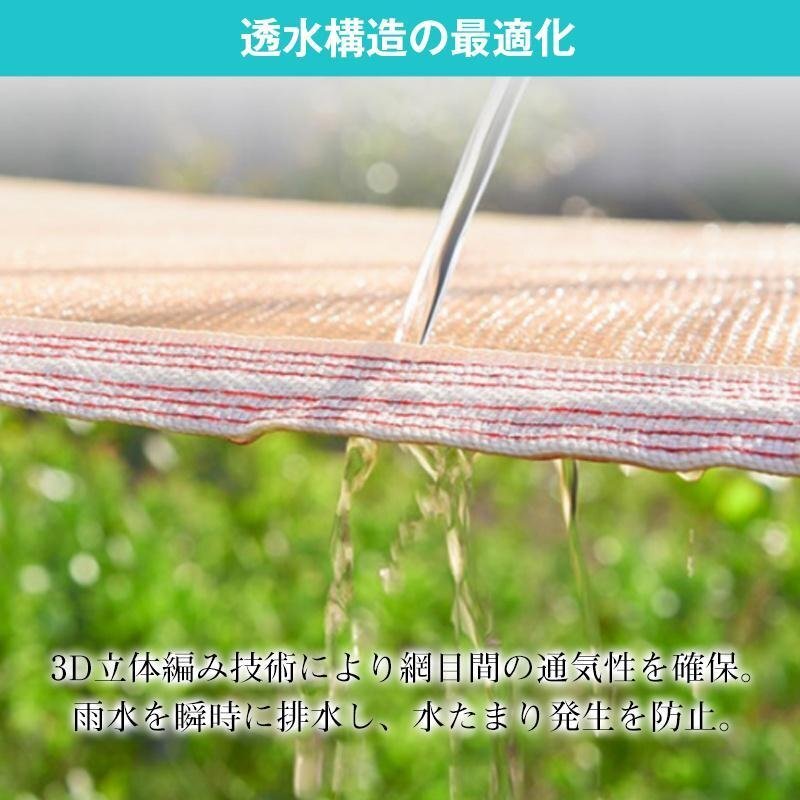 遮光ネット 日除け シェード 大型 3*4m サンシェード 日よけ 目隠し ベランダ バルコニー 斷熱効果 家庭園蕓 shw0097.3