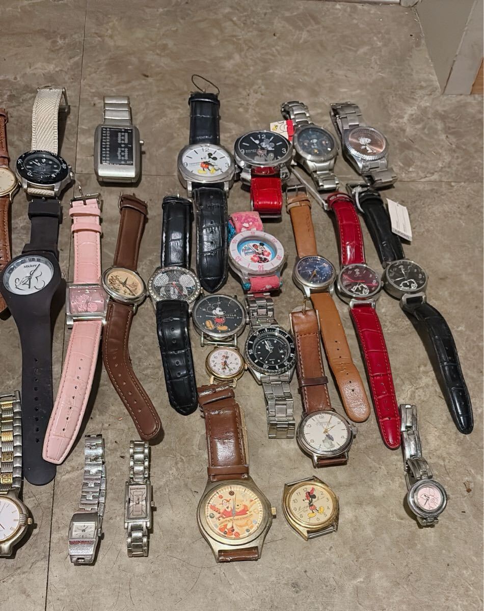 ジャンク クォーツ レディース 腕時計 キャラクター等　58點まとめ売り