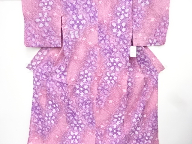 新品　未使用品　伝統(tǒng)工蕓　有松鳴海本絞り　浴衣?。‥G3K-003）