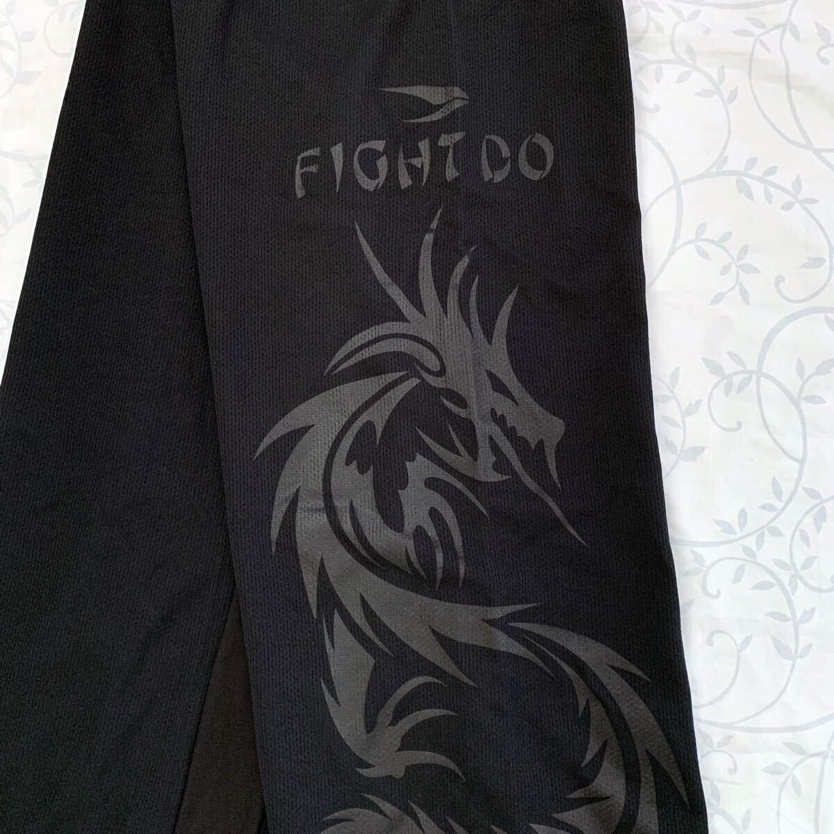 6【新品?激レア！】潔い黒！ラディカルフィットネス ★ファイドウ　ドラゴンパンツ　radical fitness fight do レディースS　男性にも