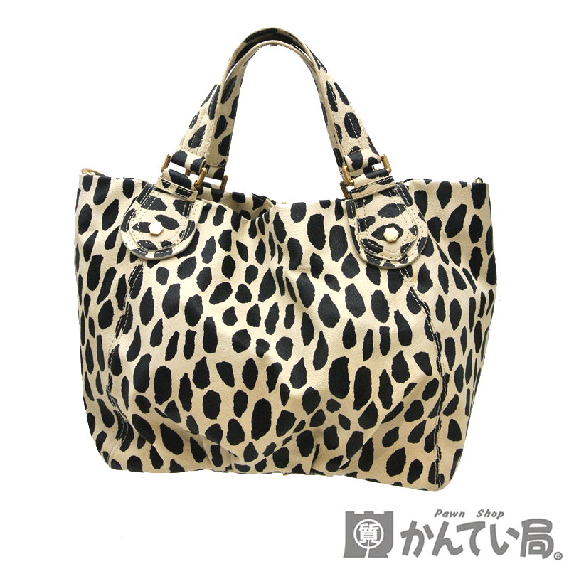 22270 MARC BY MARC JACOBS【マークバイマークジェイコブス】2WAYバッグ トート ブラック ホワイト系 ショルダーバッグ レディース