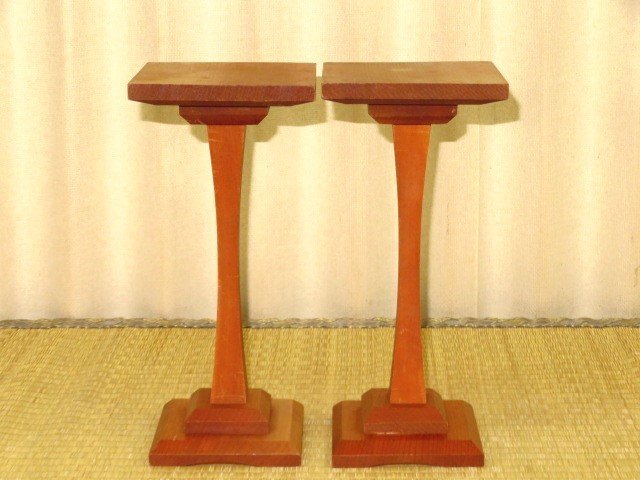 ▲本桑矢倉（四本脚）駒台▲未使用品（約28.2ｃｍ）/オマケ付