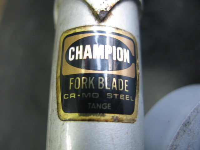 ピスト?競(jìng)輪/NJS認(rèn)定フロントフォーク【TANGE CHAMPION】offset40mm/軸徑9mm中古品