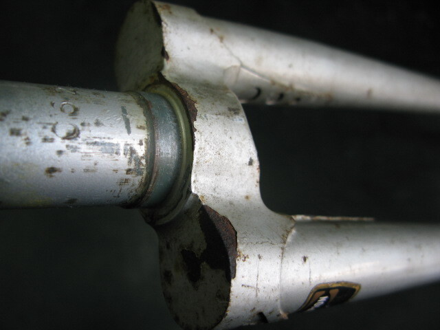 ピスト?競(jìng)輪/NJS認(rèn)定フロントフォーク【TANGE CHAMPION】offset40mm/軸徑9mm中古品