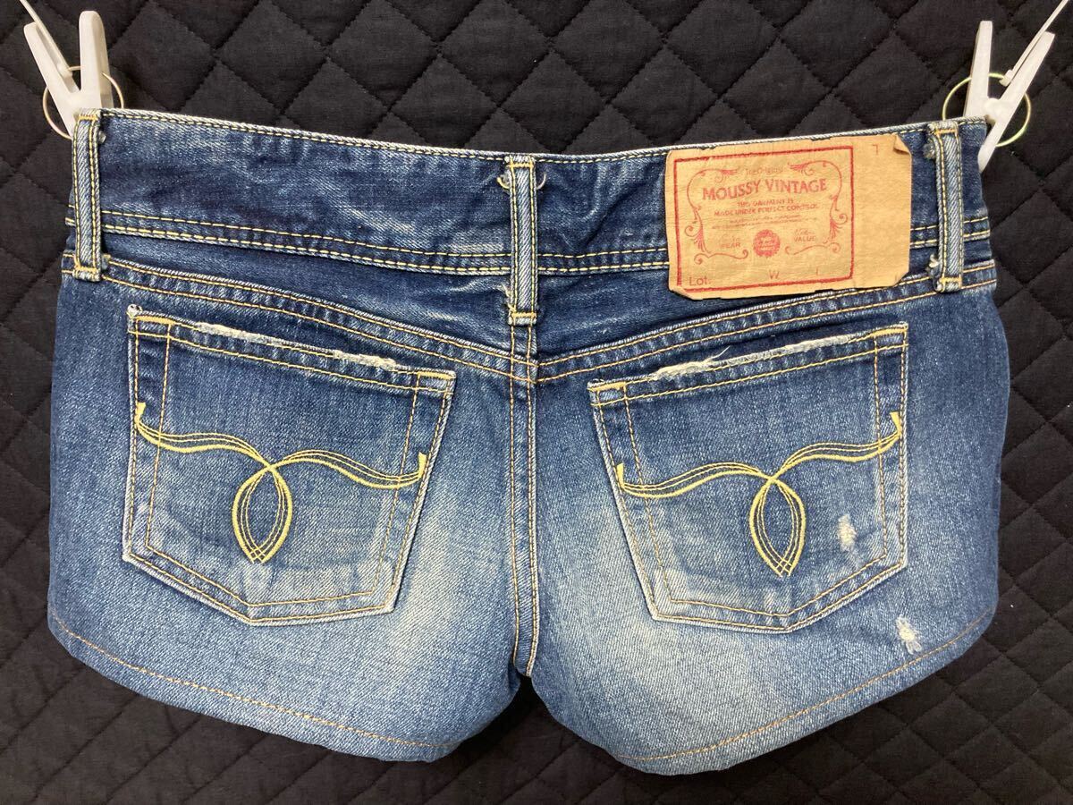 moussy マウジー デニムショートパンツ 160-170cm （ブルーウォッシュ）