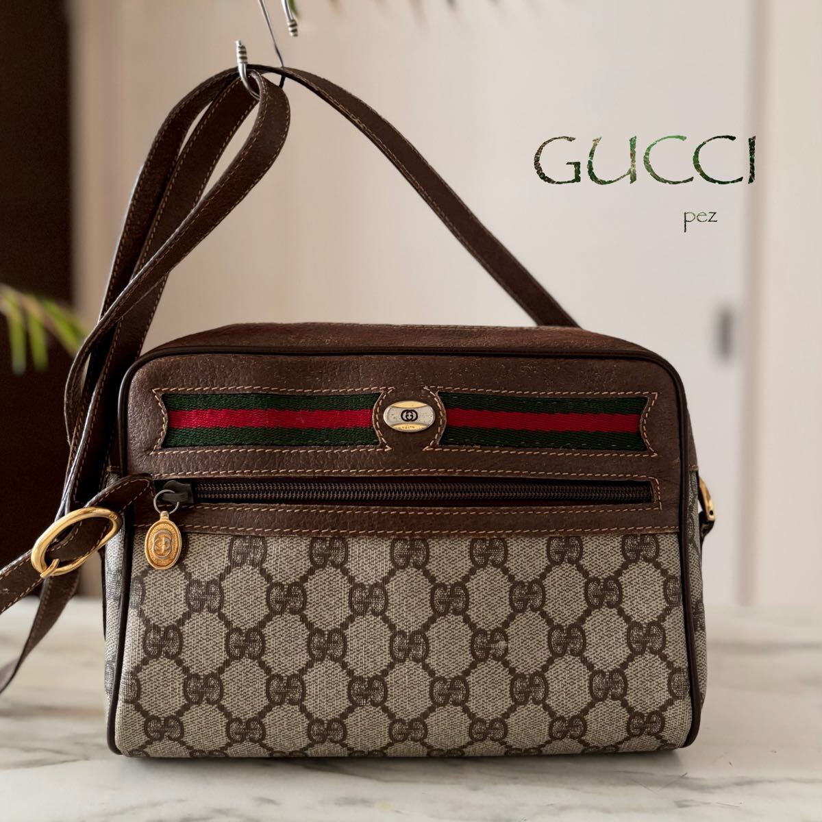GUCCI(グッチ) / ショルダーバッグ_GGスプリーム/PVC/BRW