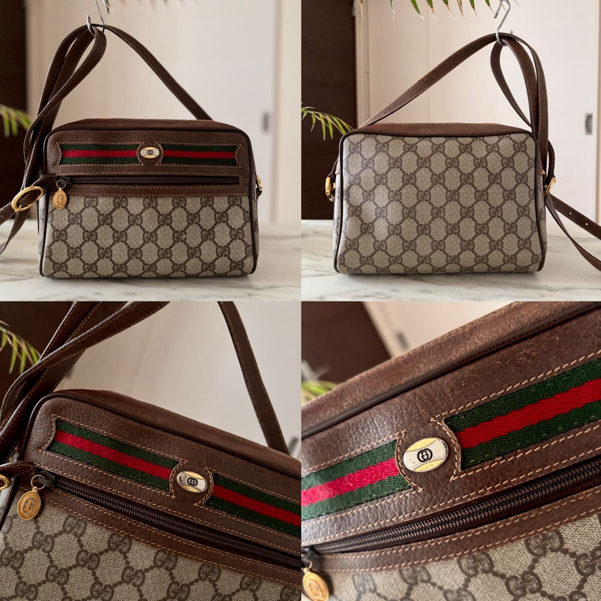 正規品 GUCCI グッチ シェリー レザーショルダーバッグ