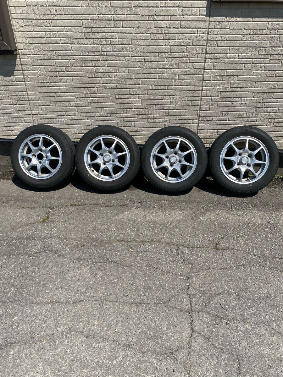 TSA TokyoSharin 東京車輪 13インチ 夏タイヤ付き4本セット中古 13x4.5J、+45 ブリジストンネクストリー 155／65R13 2019年制　溝5ミリ