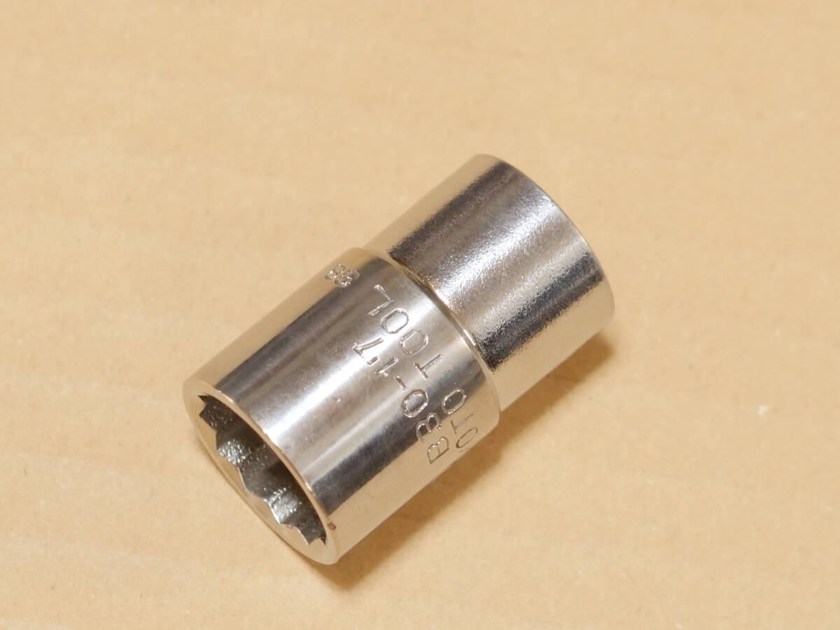 KTC 17 mm 差込角 12.7 mm 1/2 inch 12角 ソケット 旧ロゴ B30-17 検) B4-17 B4-17W TONE トネ 4S-17 4D-17_画像5