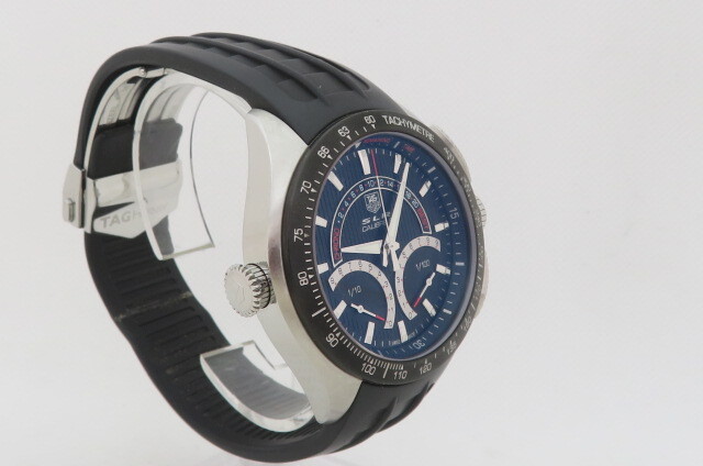 1 иен ~[ рабочий товар ] бирка * Heuer TAG HEUER SLRkyali балка S Mercedes * Benz CAG7010 RBY5389 кварц мужские наручные часы 5-5-24