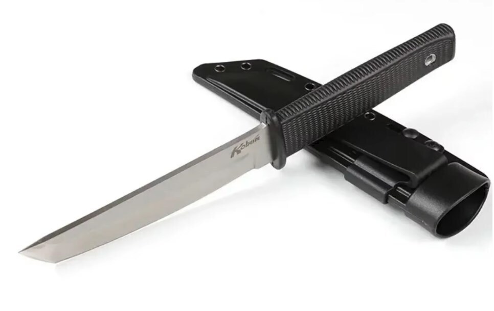 COLD STEEL KOBUN TANTO #17T AUS8 Steel Made in Taiwan コールドスチール コブン ブラック タントー AUS8鋼 タクティカル ナイフ_画像4