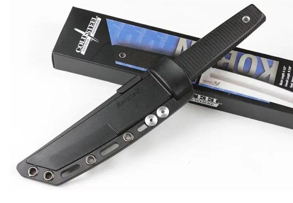 COLD STEEL KOBUN TANTO #17T AUS8 Steel Made in Taiwan コールドスチール コブン ブラック タントー AUS8鋼 タクティカル ナイフ_画像5