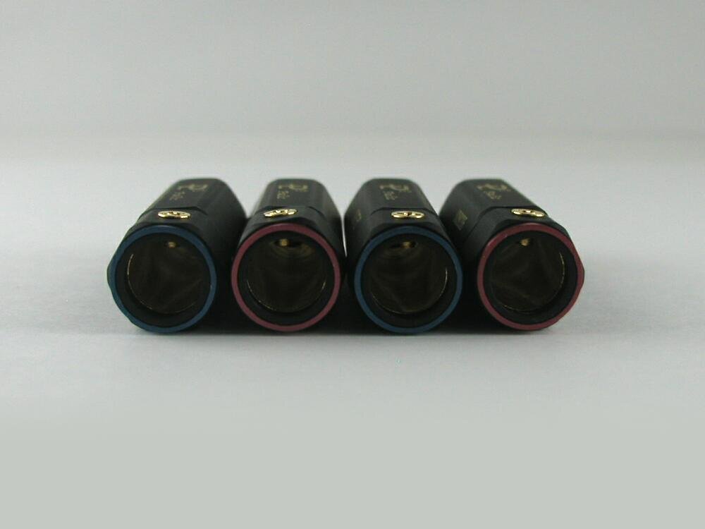 ★パイリックス Pailiccs RCAプラグ RCAコネクタ ピンプラグ 自作用 24K 金メッキ A ブラック 8本セット【送料無料】