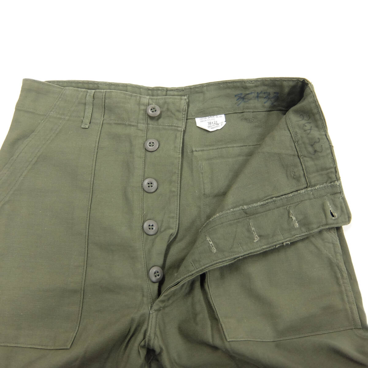 ベイカーパンツ W30 ユーティリティ パンツ U.S.ARMY ビンテージ ヴィンテージ ファティーグパンツ 米軍 アメリカ軍 OG107 ミリタリー