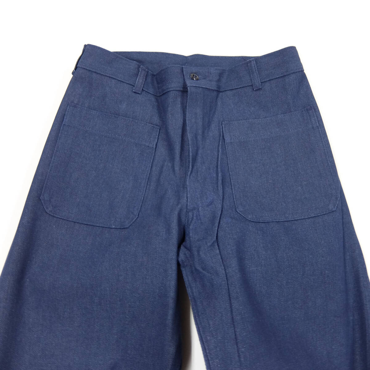 デッドストック US NAVY デニム セーラーパンツ 29R TROUSERS ユーティリティー フレア ブーツカット ミリタリー USN ヴィンテージ