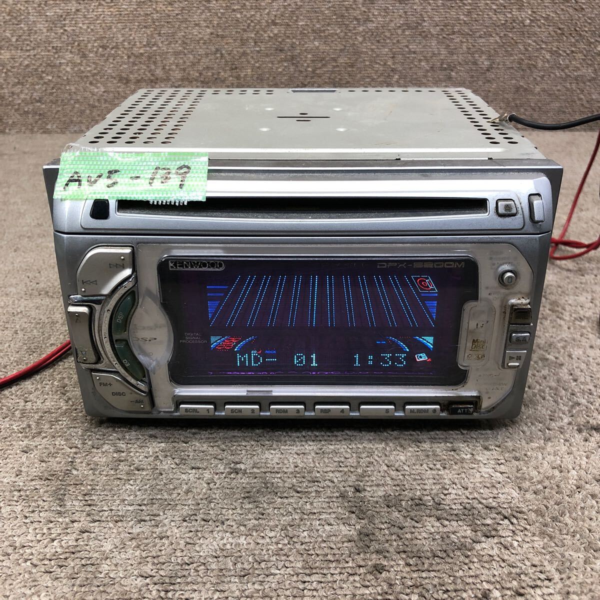 AV5-139 激安 カーステレオ KENWOOD DPX-5200M 21201038 CD MD FM/AM プレーヤー オーディオ 本體のみ 簡(jiǎn)易動(dòng)作確認(rèn)済み 中古現(xiàn)狀品