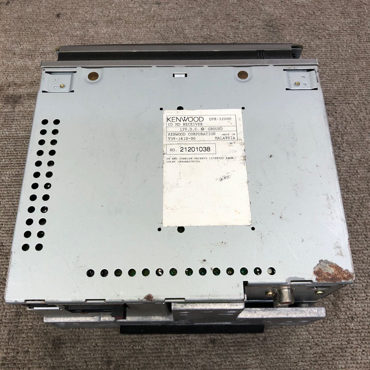 AV5-139 激安 カーステレオ KENWOOD DPX-5200M 21201038 CD MD FM/AM プレーヤー オーディオ 本體のみ 簡(jiǎn)易動(dòng)作確認(rèn)済み 中古現(xiàn)狀品