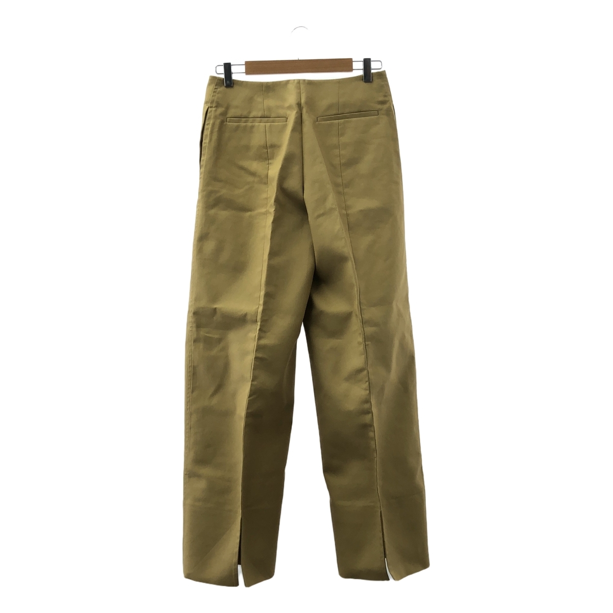 【美品】 JIL SANDER / ジルサンダー | センタープレス スリット チノパンツ | 34 | ベージュ | レディース_画像5