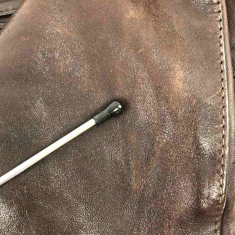 HTC / エイチティーシー | レザー シングル ライダースジャケット | S | ブラウン | メンズ_画像8