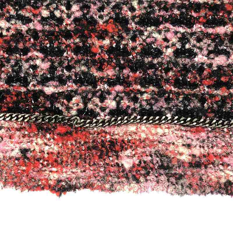 CHANEL / シャネル | 90s~ / 1997AW ココマーク ボタン フリル コーディガン ニット コート | 38 | ボルドー/ピンク/ブラック_画像10