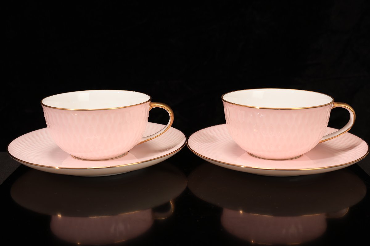 【珍品堂】1円から K013 ノリタケNoritake 1904 煙突マーク ダイヤモンドコレクション ティーカップ＆ソーサー 6點セット 希少品 洋食器