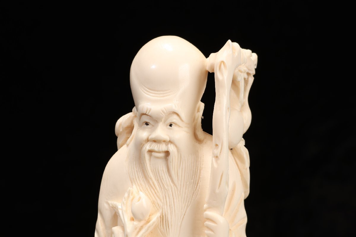 ☆【逸品堂】☆ 在銘 竹仙 作 寿老人と亀 唐金 供箱