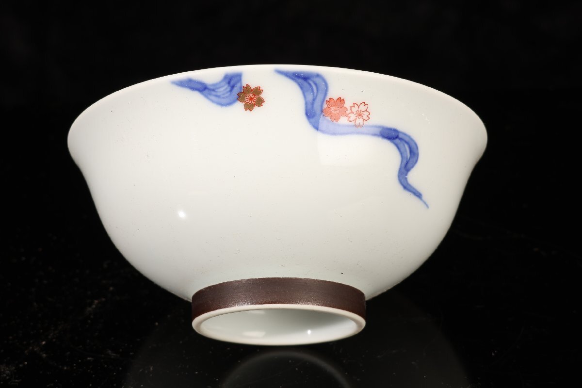 【珍品堂】1円から F086　深川制磁　百年庵　お椀　花瓶　懐石　和食器　古美術(shù)　骨董品　お椀:徑11.5x高約5cm 竹:徑5x高約13cm