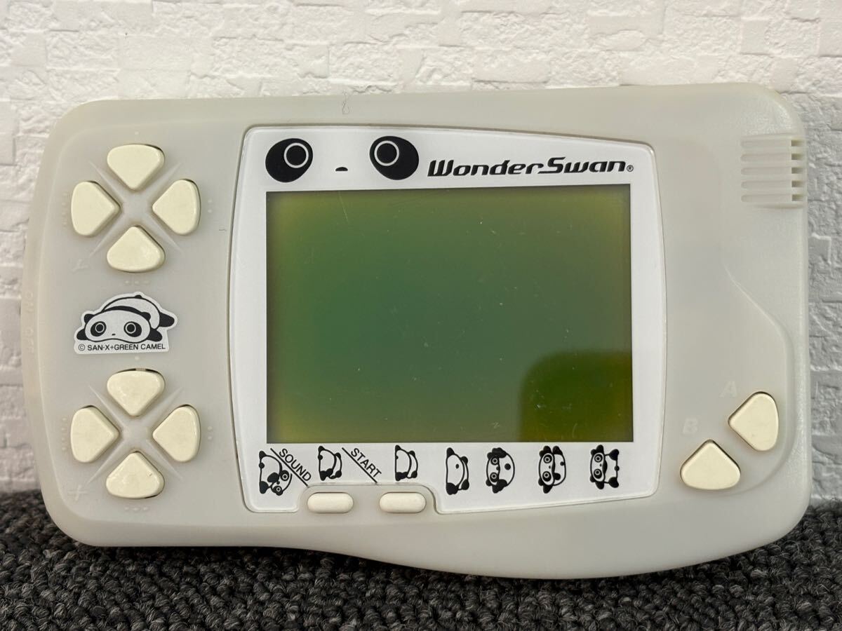 1円スタート Wonder Swan ワンダースワン 本體 たれぱんだのぐんぺい特制同梱版 たれぱんだ たれホワイト 説明書 動作未確認 通電未確認