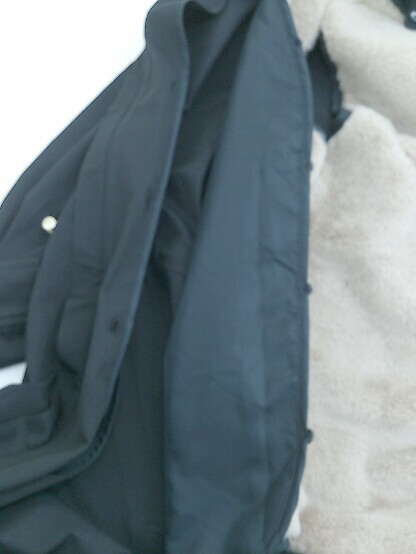 ■ ◎ ROPE PICNIC ロペピクニック 2WAY ライナー付き フード 長袖 コート サイズ 38 ブラック レディース