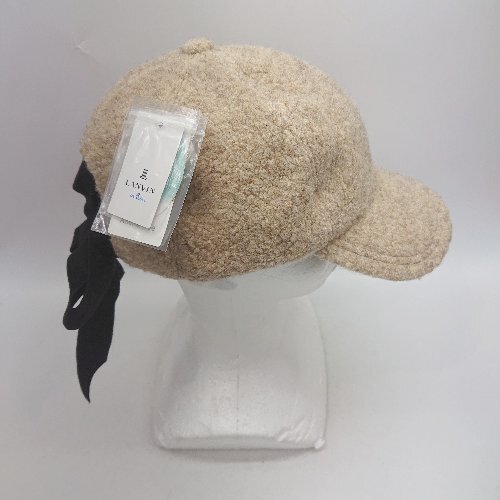 * ⊇Φ** не использовался * LANVIN Lanvin лента боа колпак бежевый размер M(57.5cm) женский E
