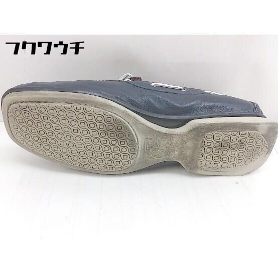 ◇ ◎ COLE HAAN コール ハーン レースアップ デッキシューズ サイズ 7 1/2 B ネイビー レディース