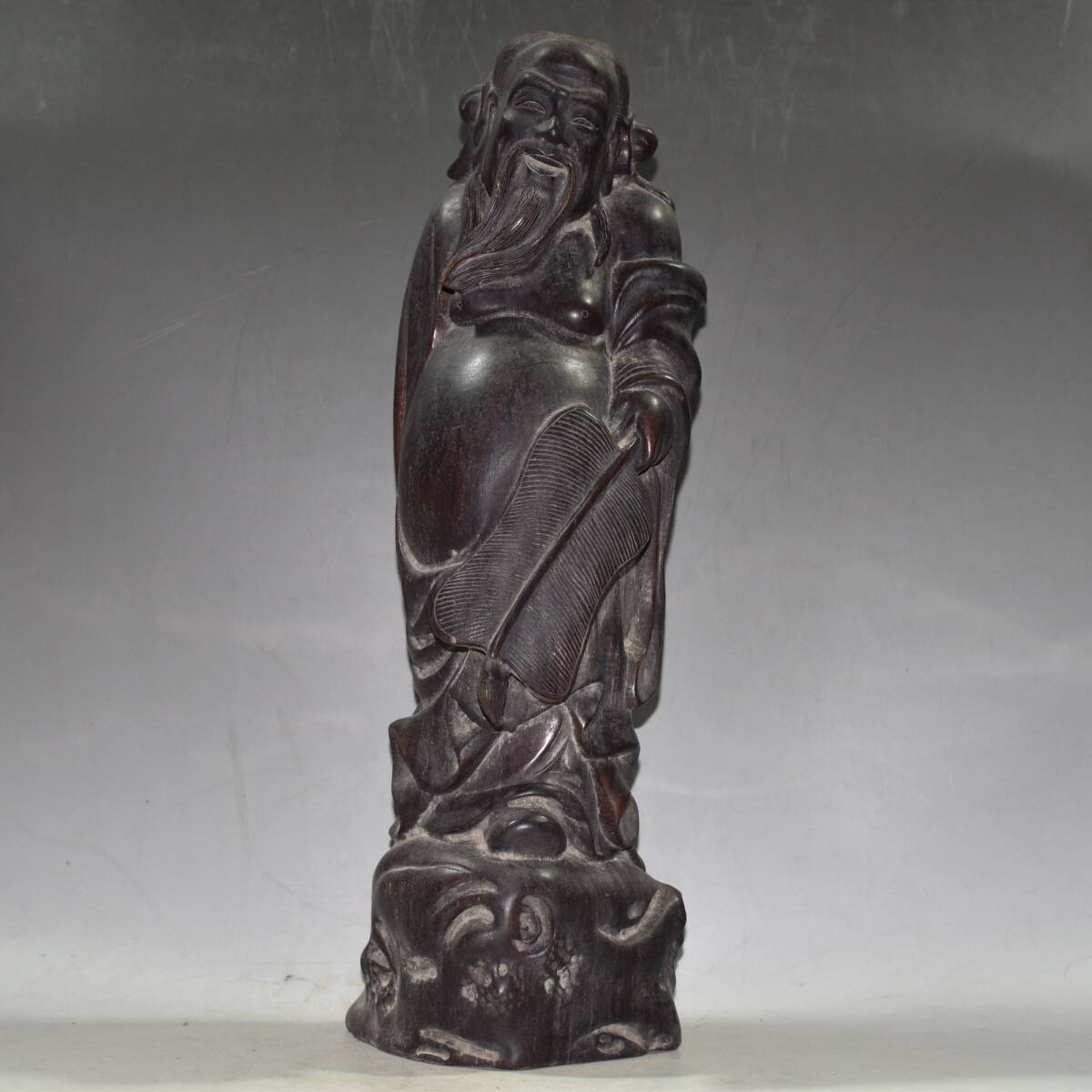 【超珍館蔵】竹材細密彫 大肚羅漢像 仏像 宗教 仏教古美術 供養品 古賞物 古董品 古美術品 時代物 旧家蔵出 稀少珍蔵品 仏像