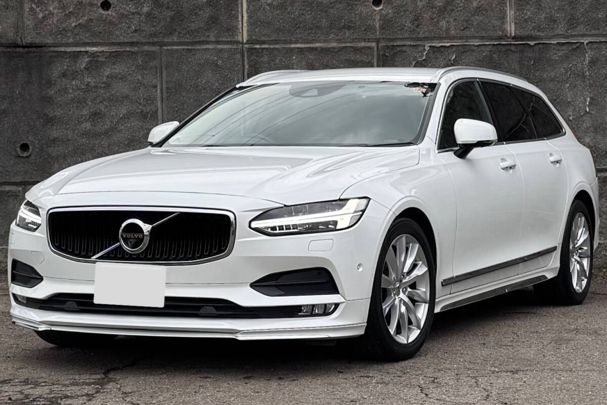 ボルボV90 T5 モメンタム?純正OPエクステリアスタイリングキット?茶革シート?ACC?LED?純正ナビ/TV/Bluetooth/360°カメラ?純正18AW