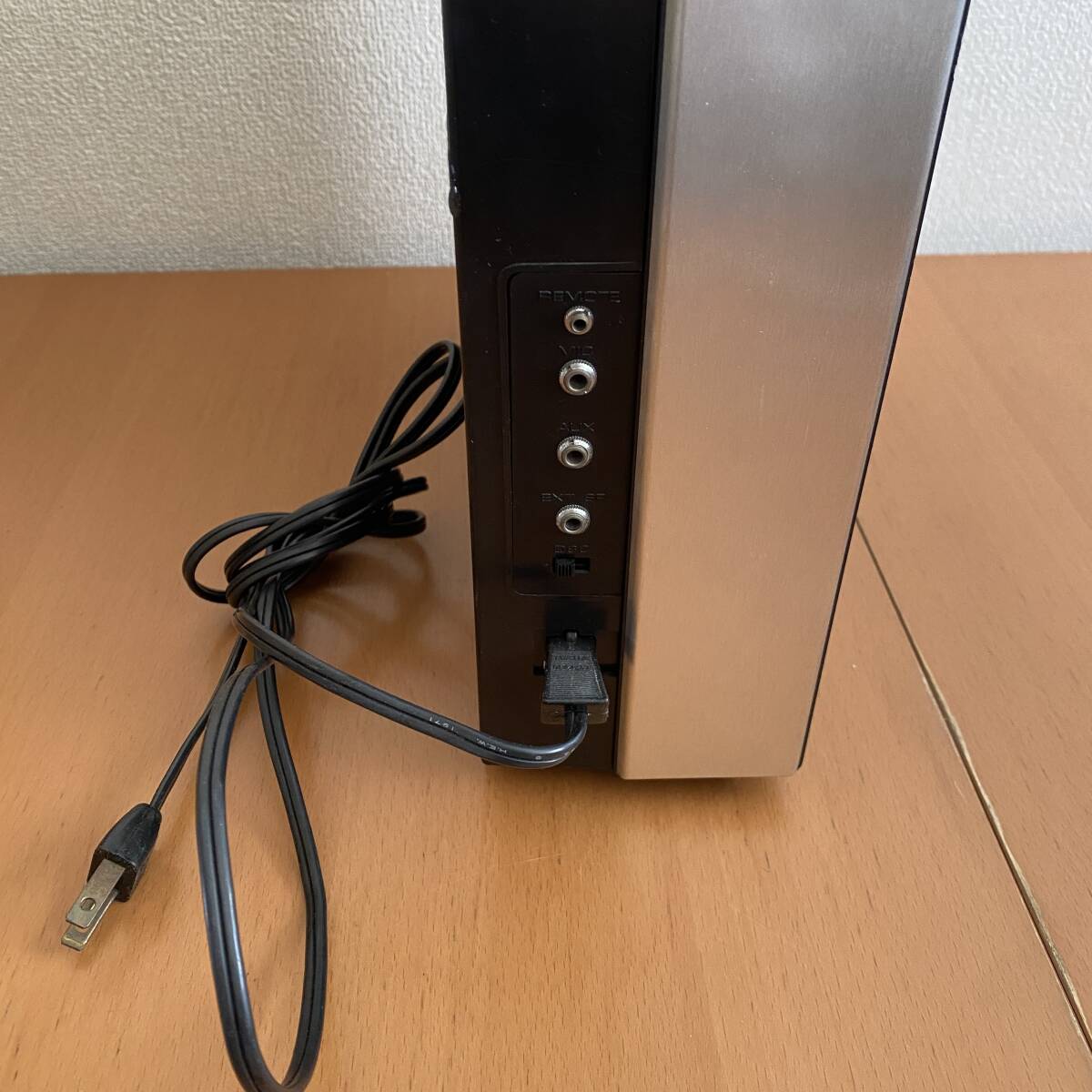 AIWA アイワ カセットデッキ ラジオ付き TPR-201 レコードプレーヤー 昭和レトロ AM/FM オーディオ機器 通電確認済み 現状品_画像6